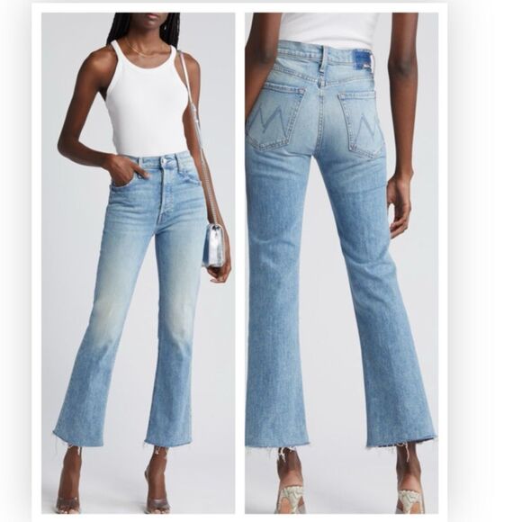 MOTHER The Hustler Ankle - Left in the dark Fray Size 25 $288